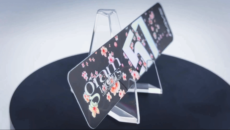 Thumbnail: Gram Lights 57DR/57CR Spoke Sticker | Cherry Blossom Black (4 PCS)