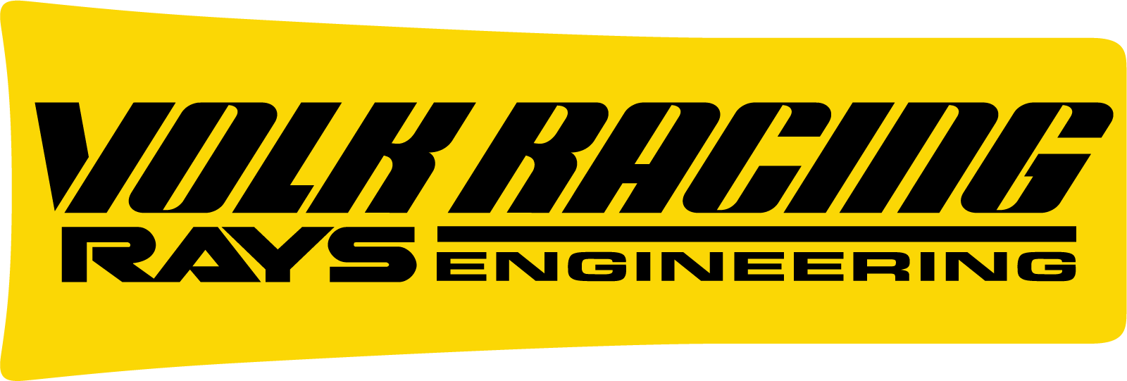 Volk Racing TE37SL 18" Wheel Spoke Stickers - Canary/Black (4 PCS)