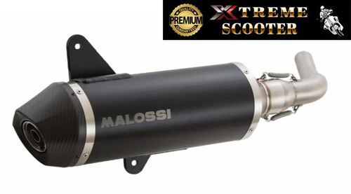 Malossi RX Black Auspuff Für Vespa GTS 300 - Leichtbau Sportauspuff