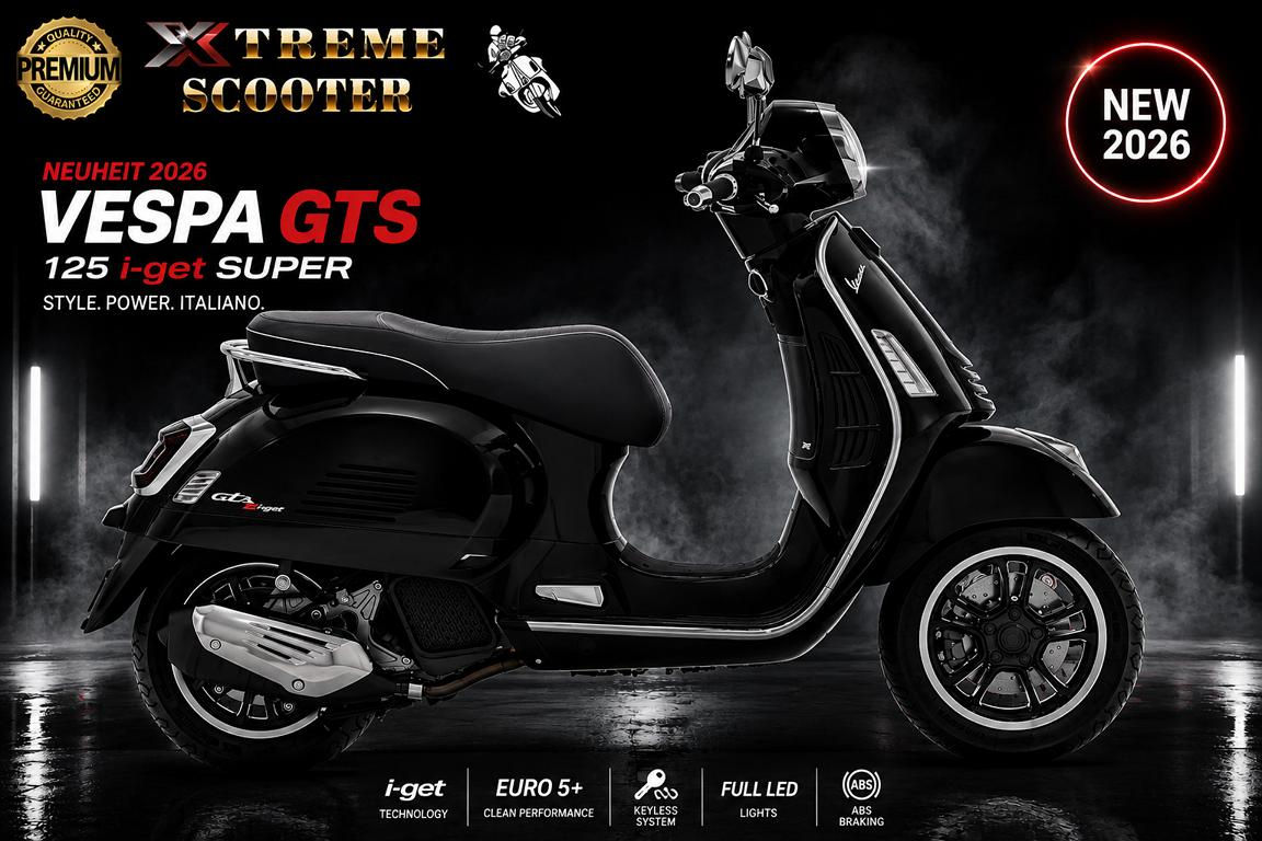 GTS 125 Super schwarz