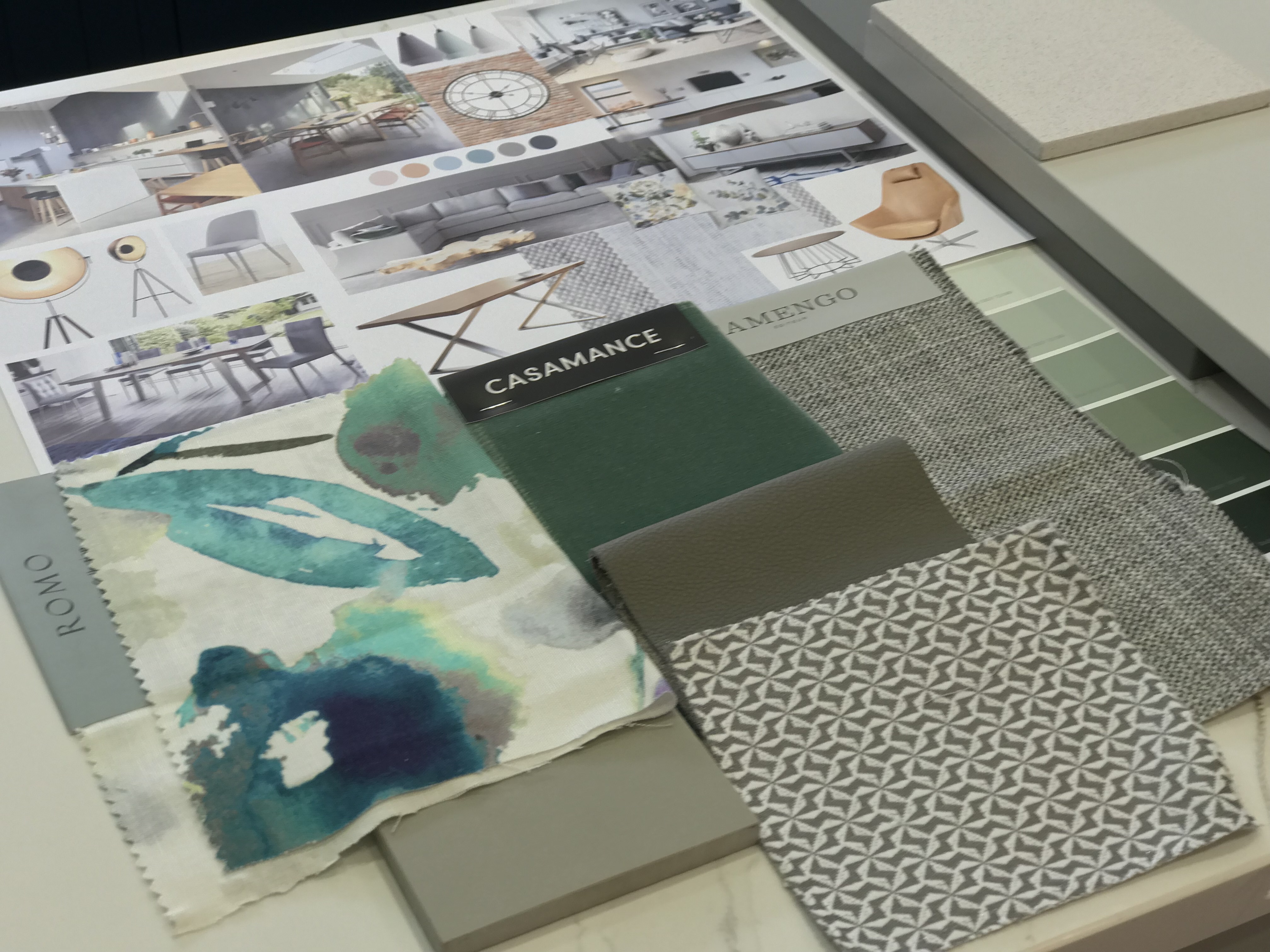 Colour scheme for soft furnishings