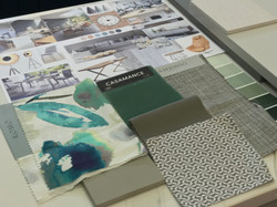 Colour scheme for soft furnishings