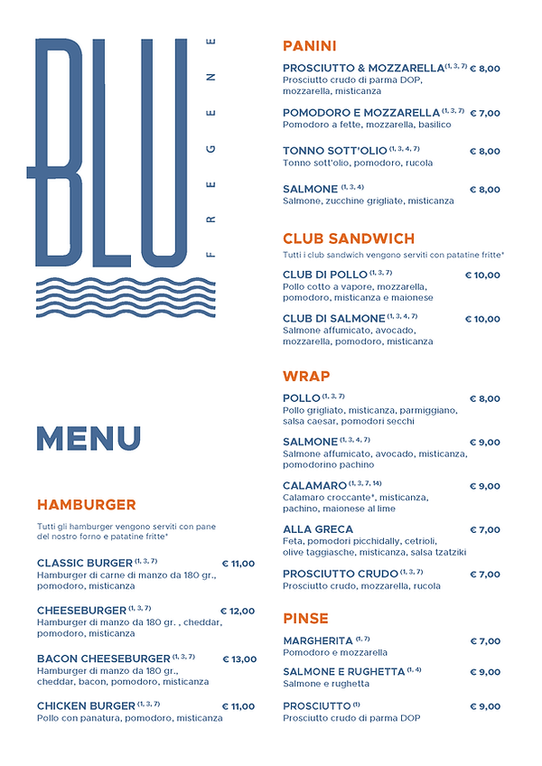 Menù Bar BLU