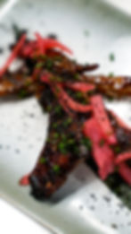 Costilla de Atún salteada con hoisin