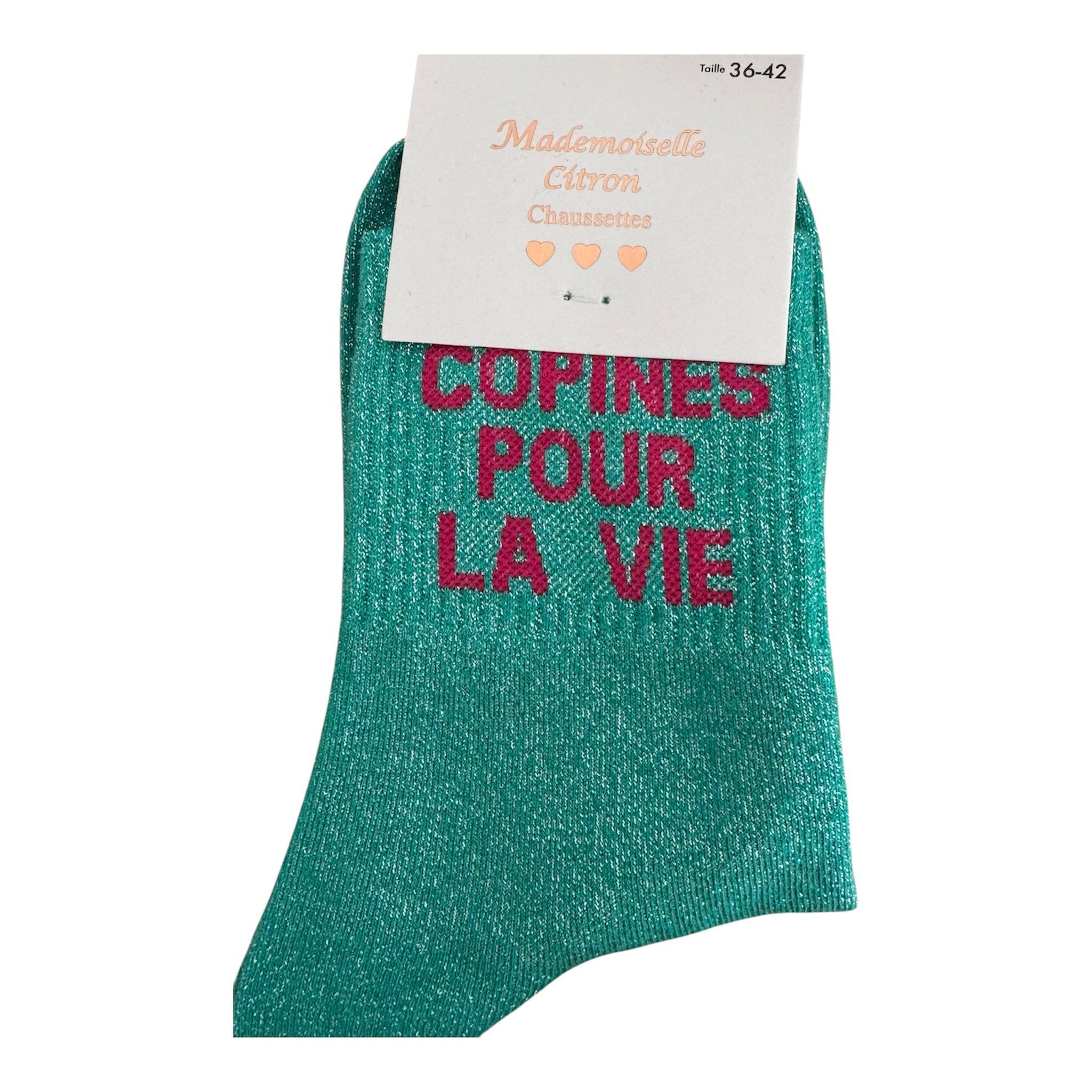 CHAUSSETTES À PAILLETTES COPINES POUR LA VIE