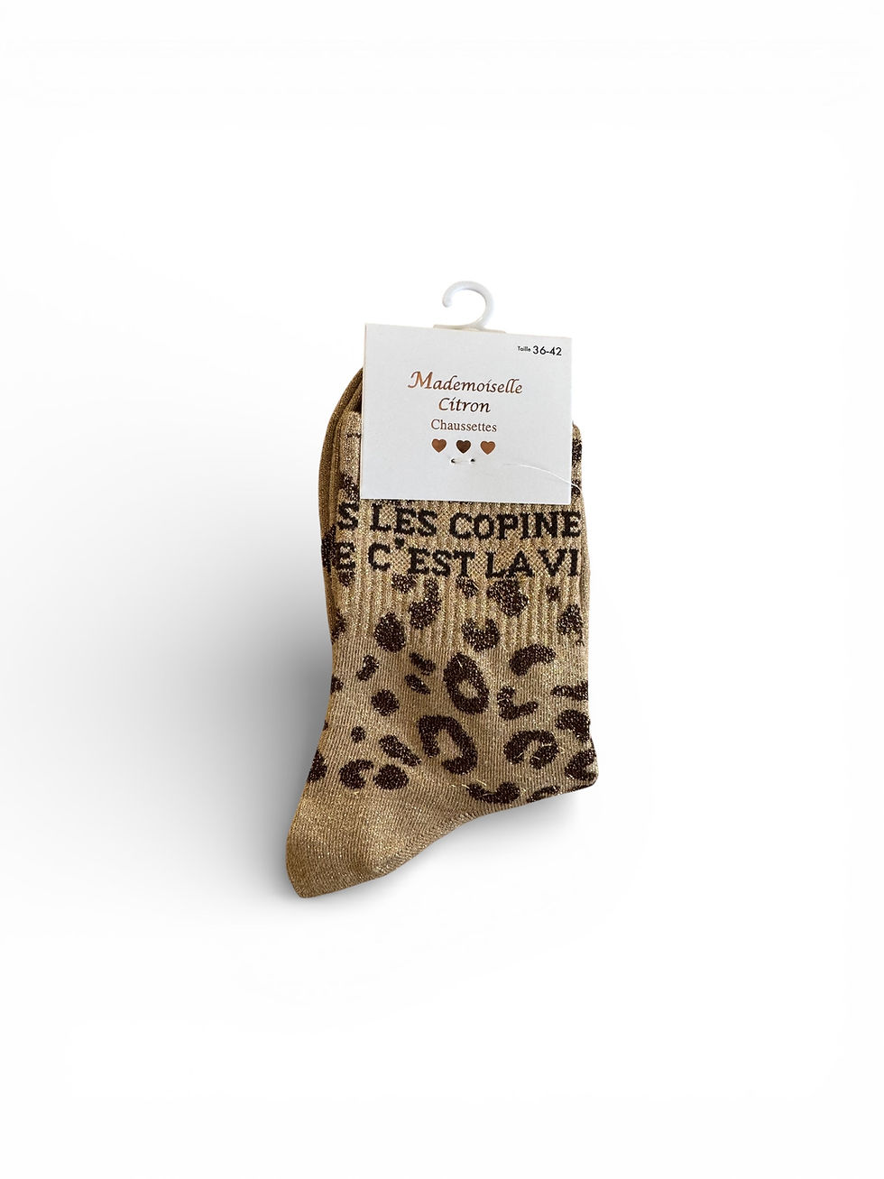 Miniature : CHAUSSETTES A PAILLETTES LEOPARD LES COPINES C'EST LA VIE