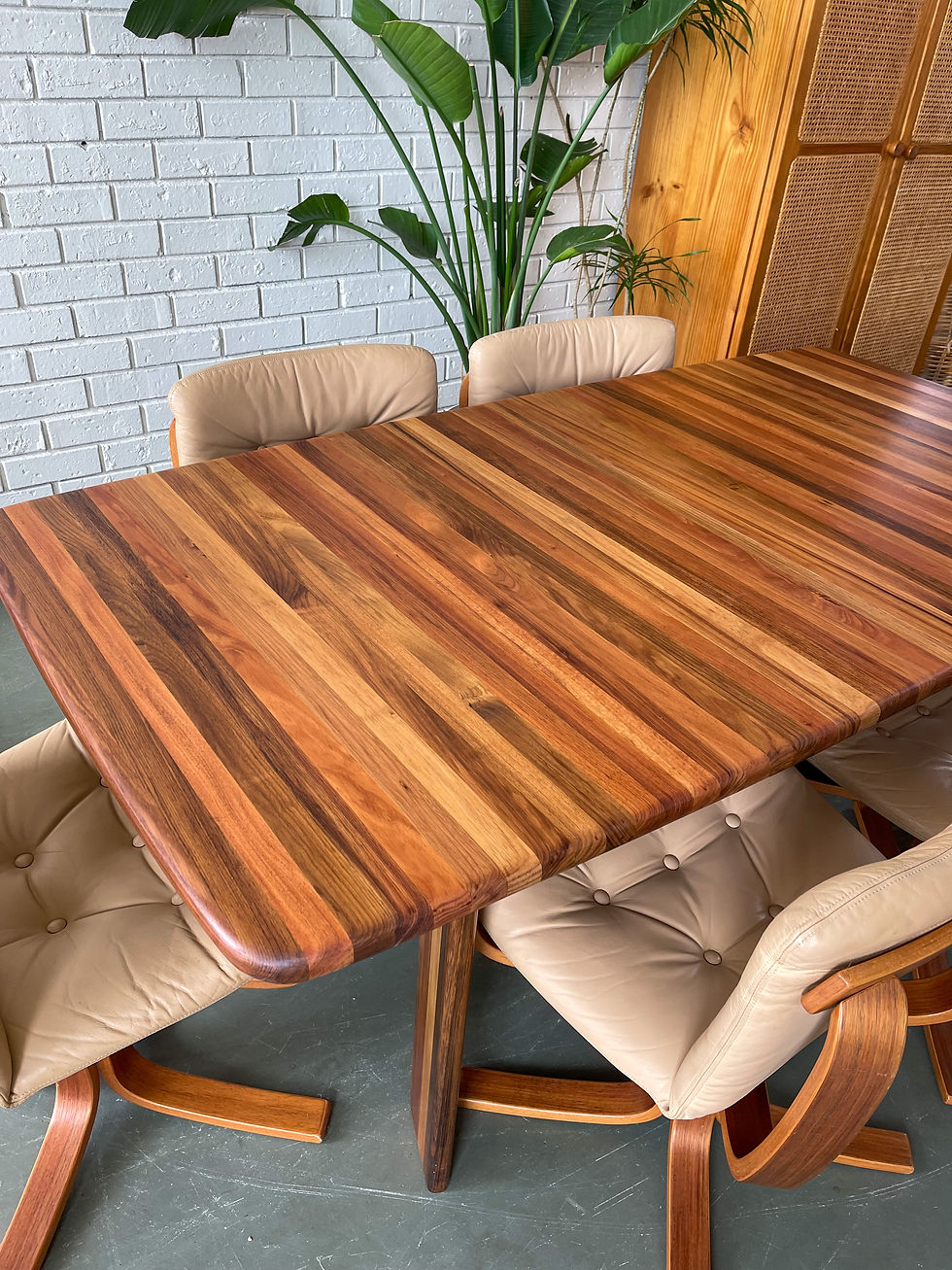 Thumbnail: Impressive 7 piece dining suite by Joe Rufenacht