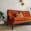 Thumbnail: Tessa T1 Orange Corduroy 3 seater sofa