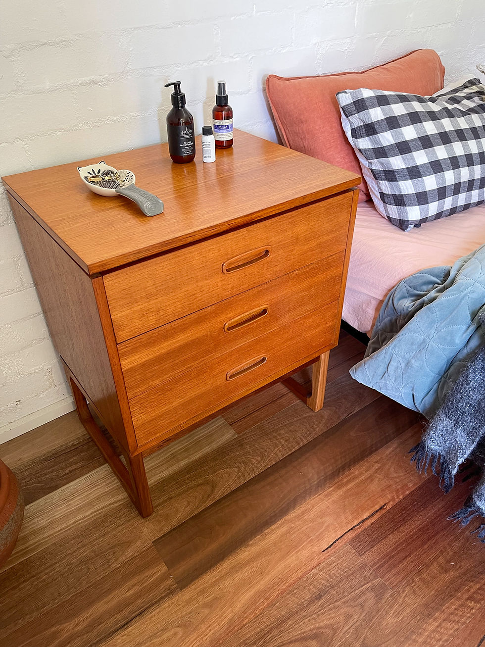 Thumbnail: Sleigh base side tables by Module