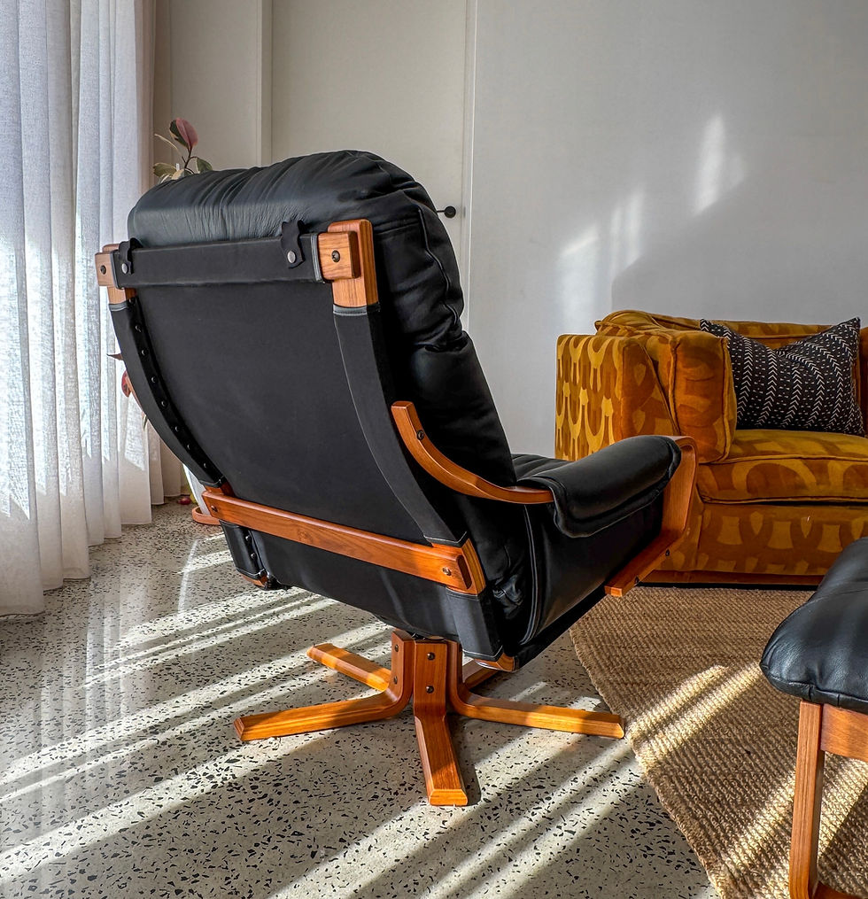 Thumbnail: Tessa Monaco swivel armchair and footstool