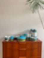 Thumbnail: Retro dining set J&G Meakin England