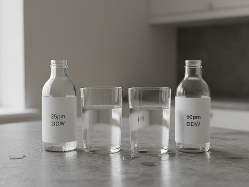 25ppm vs 50ppm DDW: What Is the Difference?