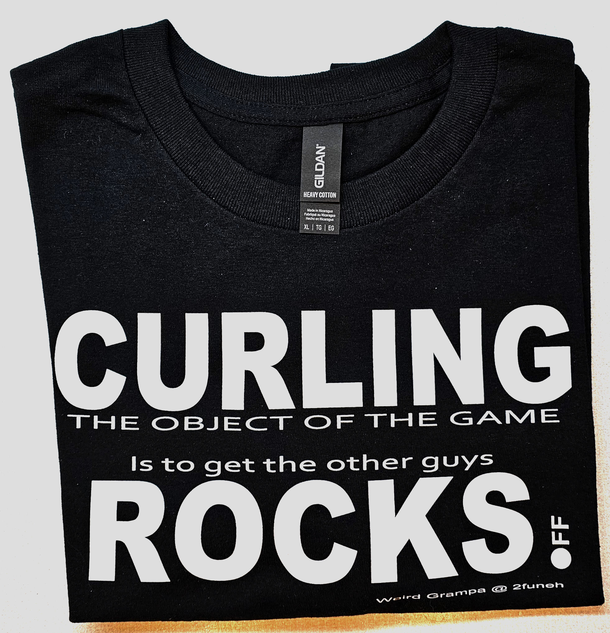 Weird Grampa CURLING ROCKS T Shirt