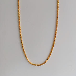 916 Gold Thin Disco Chain
