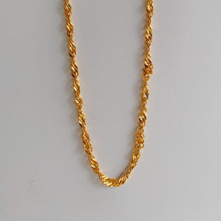 916 Gold Thick Disco Chain