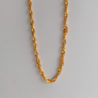 916 Gold Thick Disco Chain