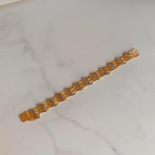 916 Two Tone Waves Bracelet