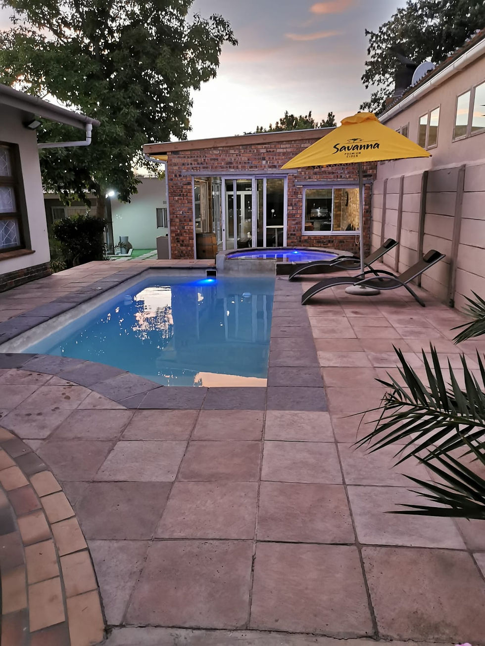 Pool and braai area
