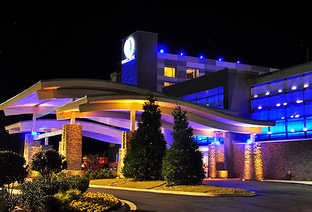 Wind Creek Montgomery Casino & B.B. King's Blues Club exterior lighting