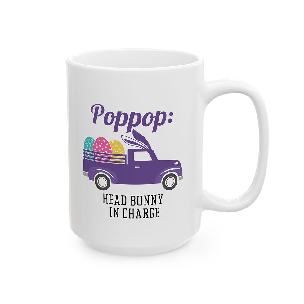 Thumbnail: "Poppop: Head Bunny in Charge" – Ceramic Mug 11oz, 15oz