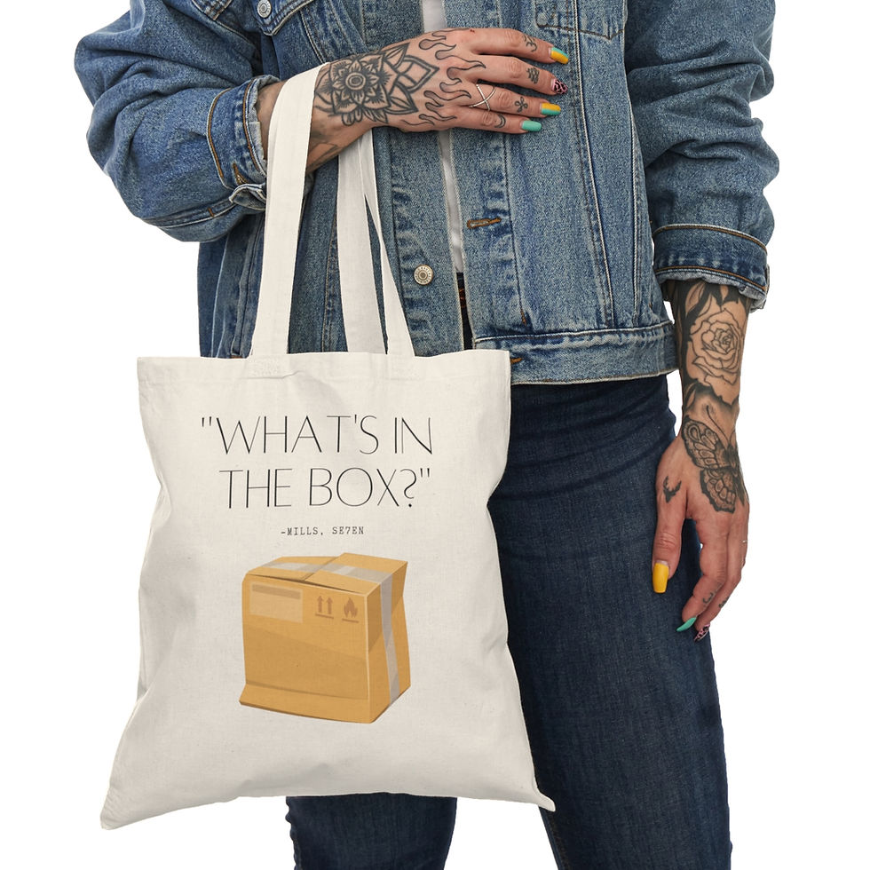 Thumbnail: Movie Quote - "Se7en" - Canvas Tote Bag