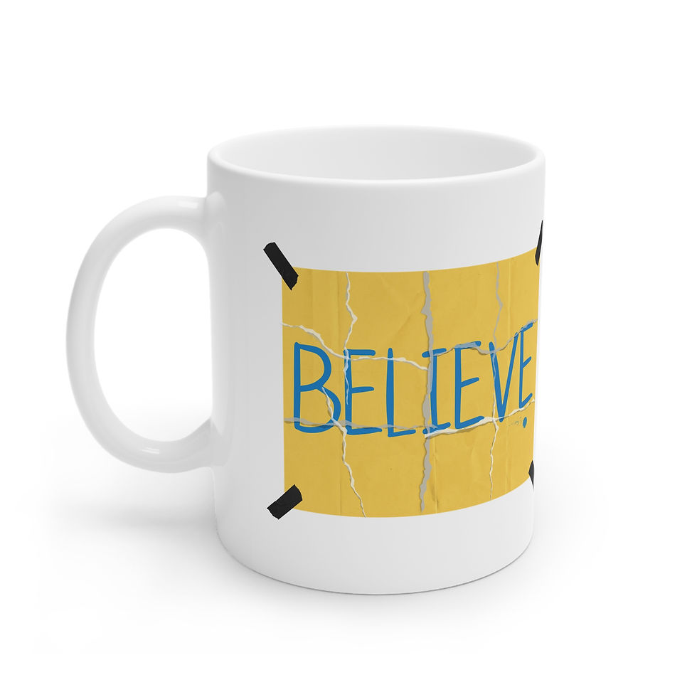 Thumbnail: TV Quote "Believe" Ted Lasso Quote Ceramic Mug 11oz