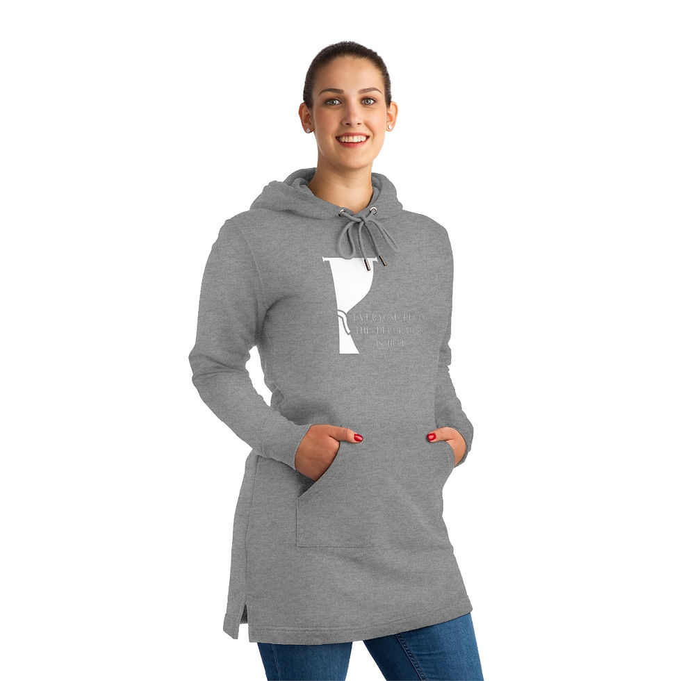 Thumbnail: Everyone Relax the Decorator is Here Streeter Hoodie Dress