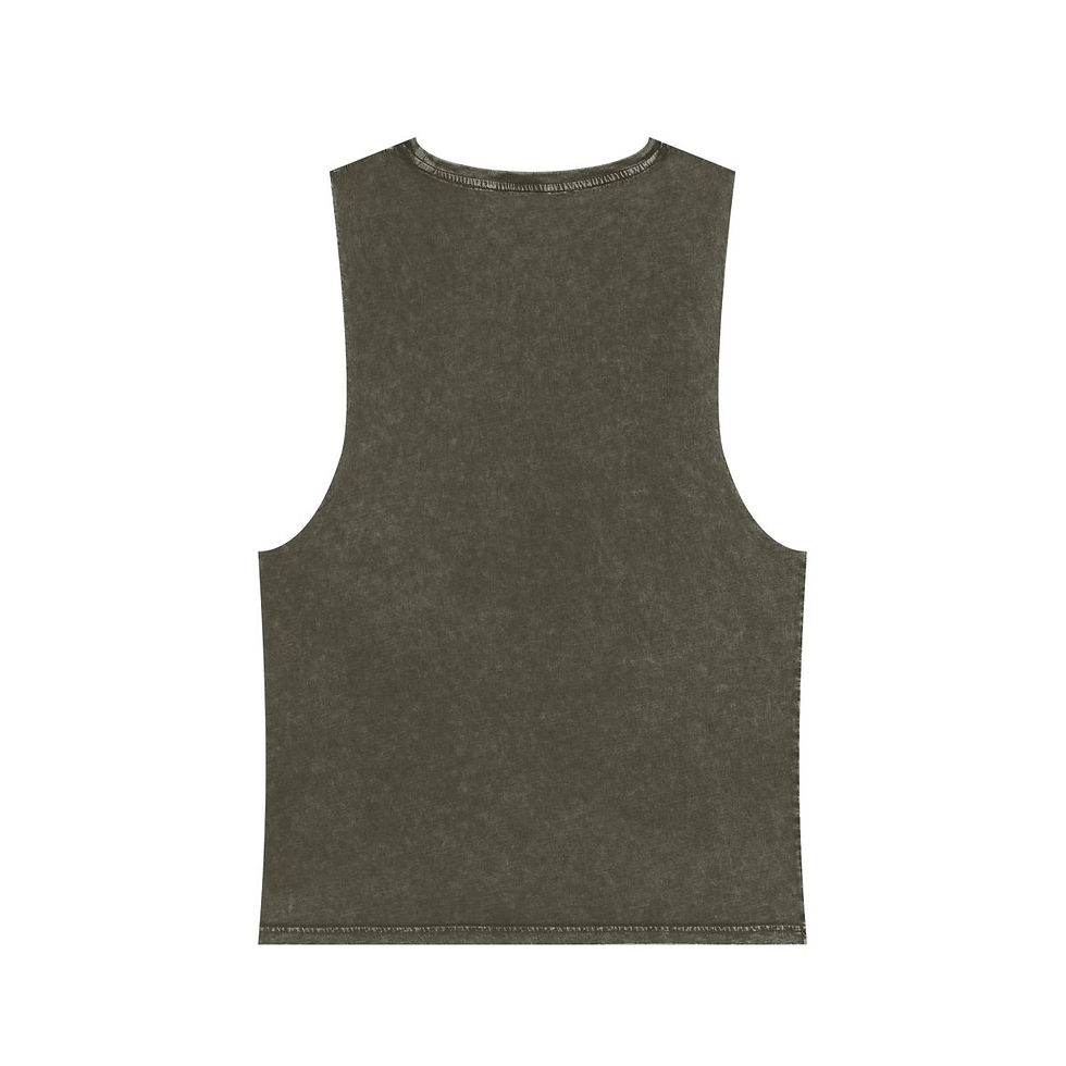 Thumbnail: Measure Twice, Decorate Once Unisex Stonewash Tank Top