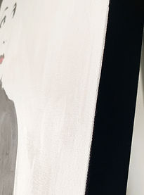 Julia - Acrylic on Canvas - edge detail