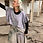 Thumbnail: Olive blouse hand dyed Lavender
