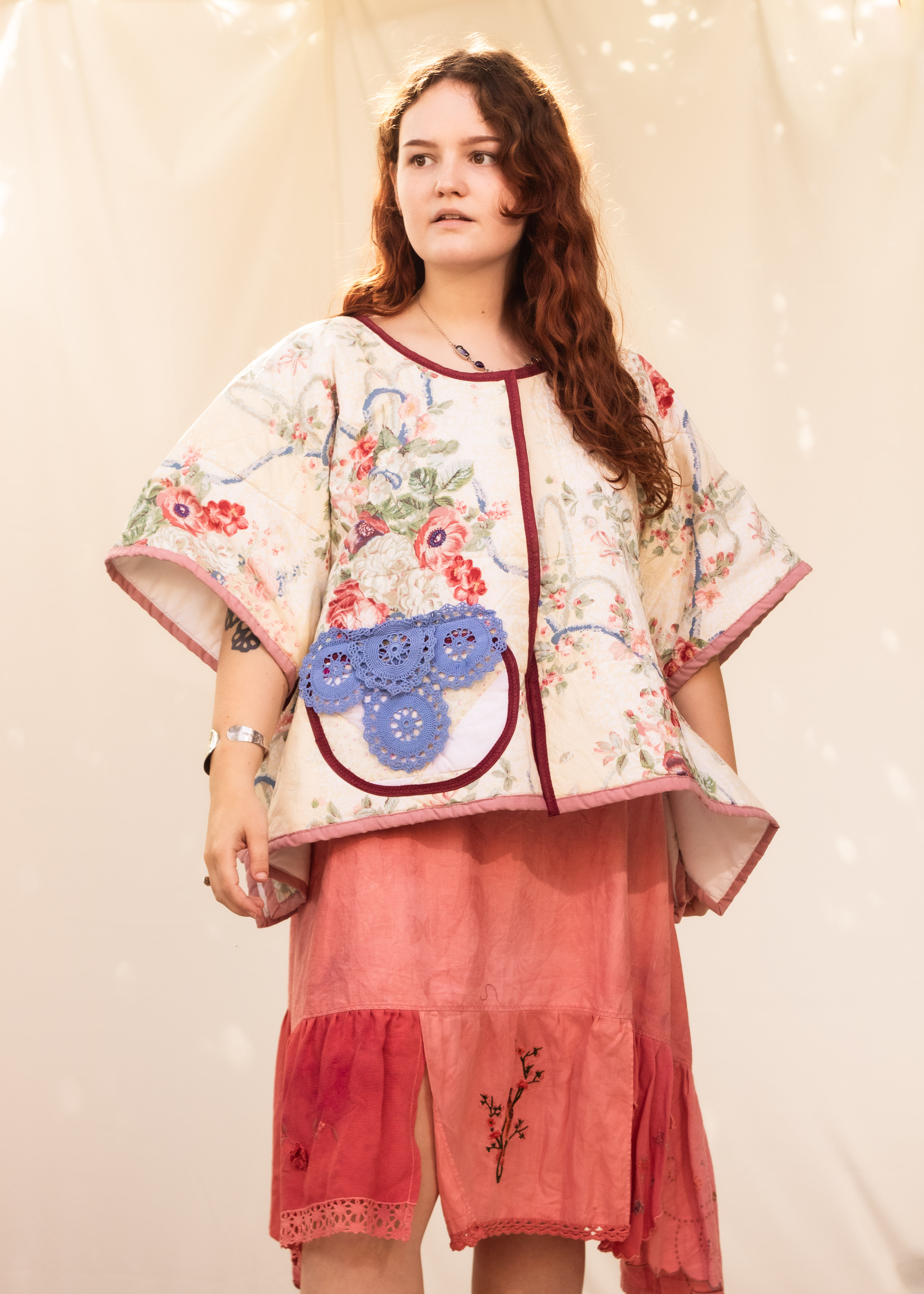 Katie quilted patchwork coat /jacket - Reverseable 
