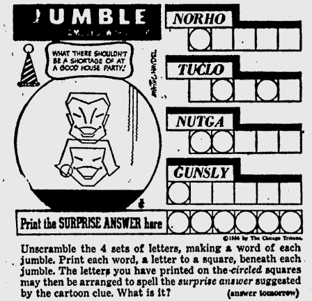 Clic Jumbles jumble photograph regarding Printable Jumble Puzzles referred to as Clic Jumbles jumble