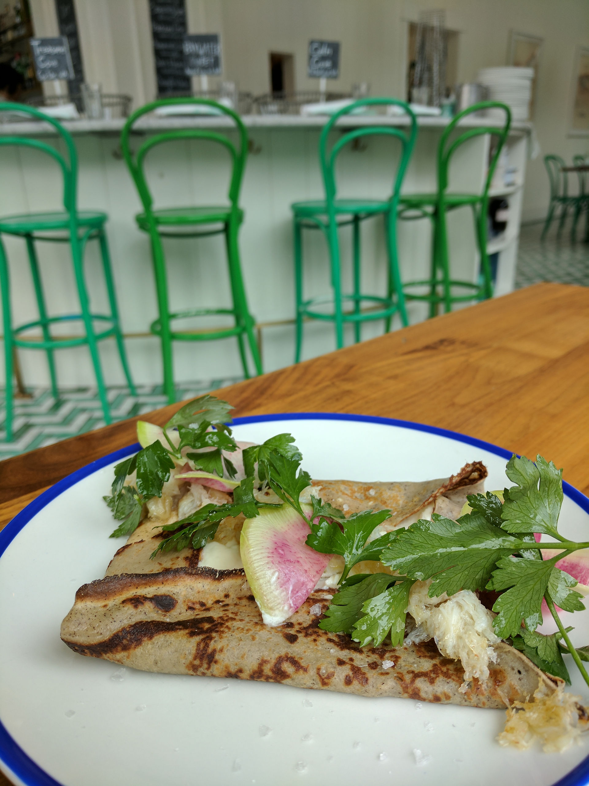 Buckwheat Crepe with Crab