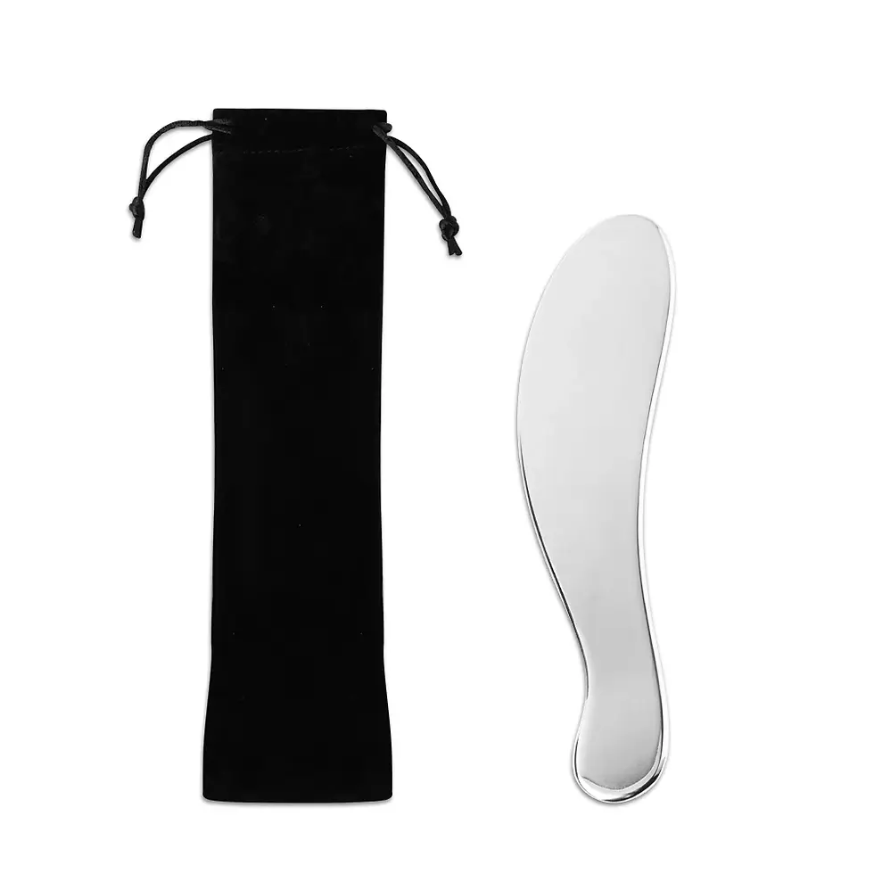 Miniatura: Gua Sha Board Guasha Massage for Face Stainless Steel Body Massager Facial Scrap