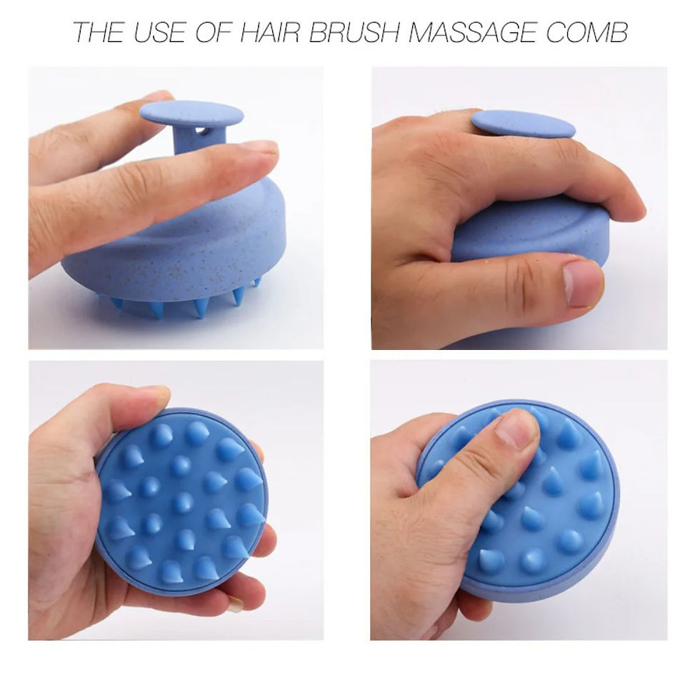 Miniatura: Spazzola di Silicone Shampoo Massaggiatore Cuoio Capelluto