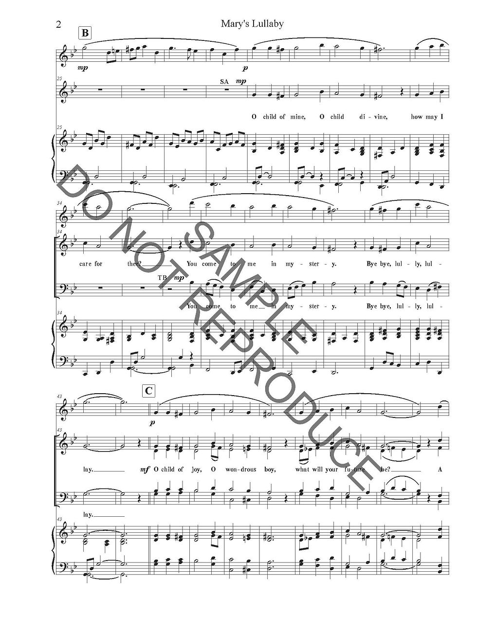 Thumbnail: Mary's Lullaby (Digital Download)