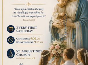 🌸 Children’s Rosary — First Saturday at 9:00 AM🌸