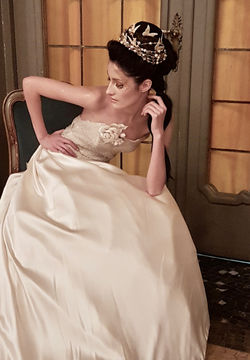 abito da sposa con corsetto da sposa in pizzo