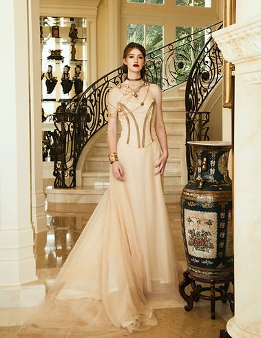 abito da sposa in tulle