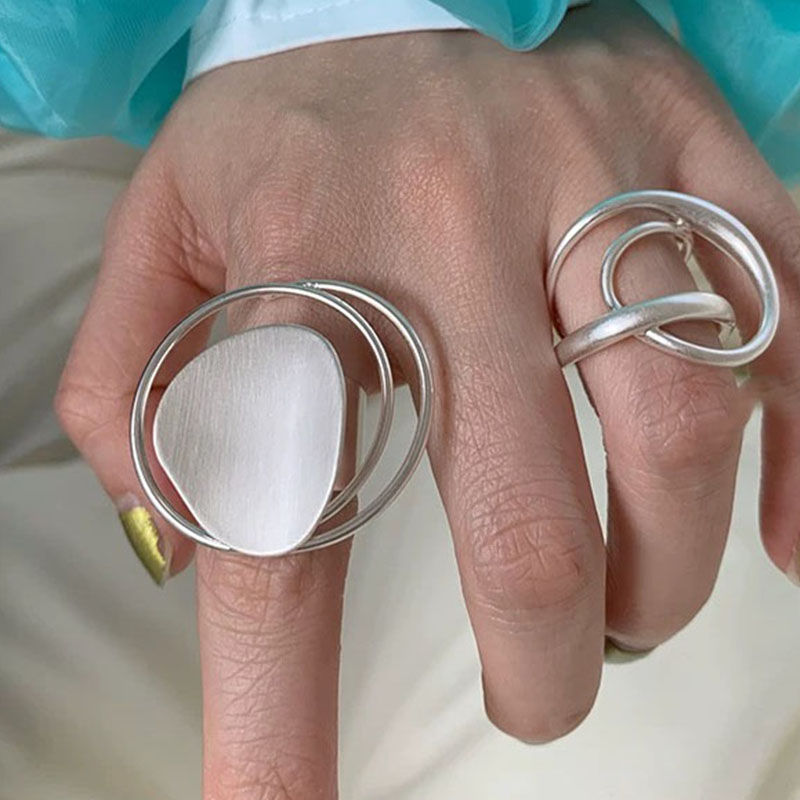 Velvet Spark Store | 925 Sterling Silver Rings for Women Couple Minimalist Handm