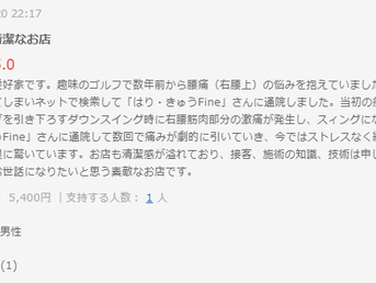 ゴルフで数年前から腰の痛みを抱えていましたが・・・