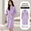 Thumbnail: Women Nightdress Cream blue