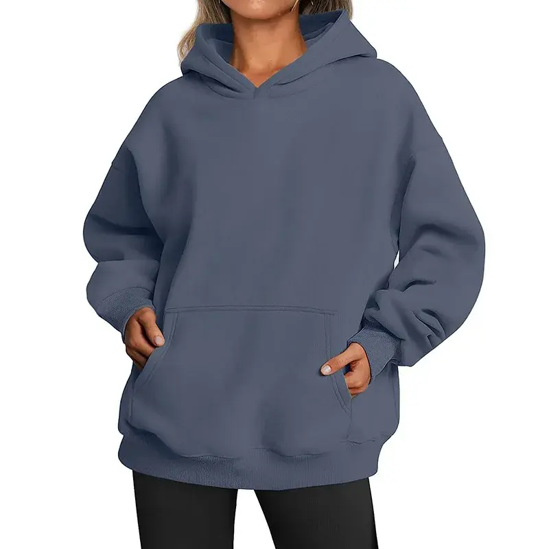 Thumbnail: Winter Y2k Clothes Pullover Hoodies blue