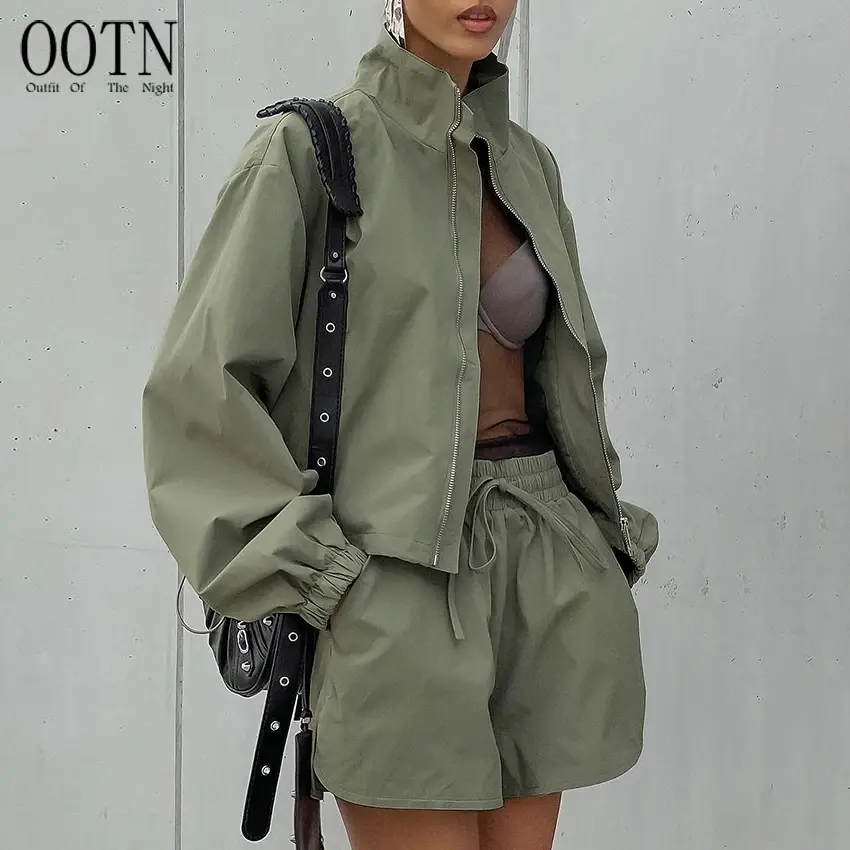 Women's Sports Jacket and Elastic Shorts
