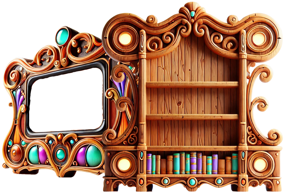 Mythological bookshelf