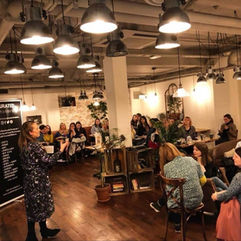 Megan Jones hosting a Maker Meet-Up.