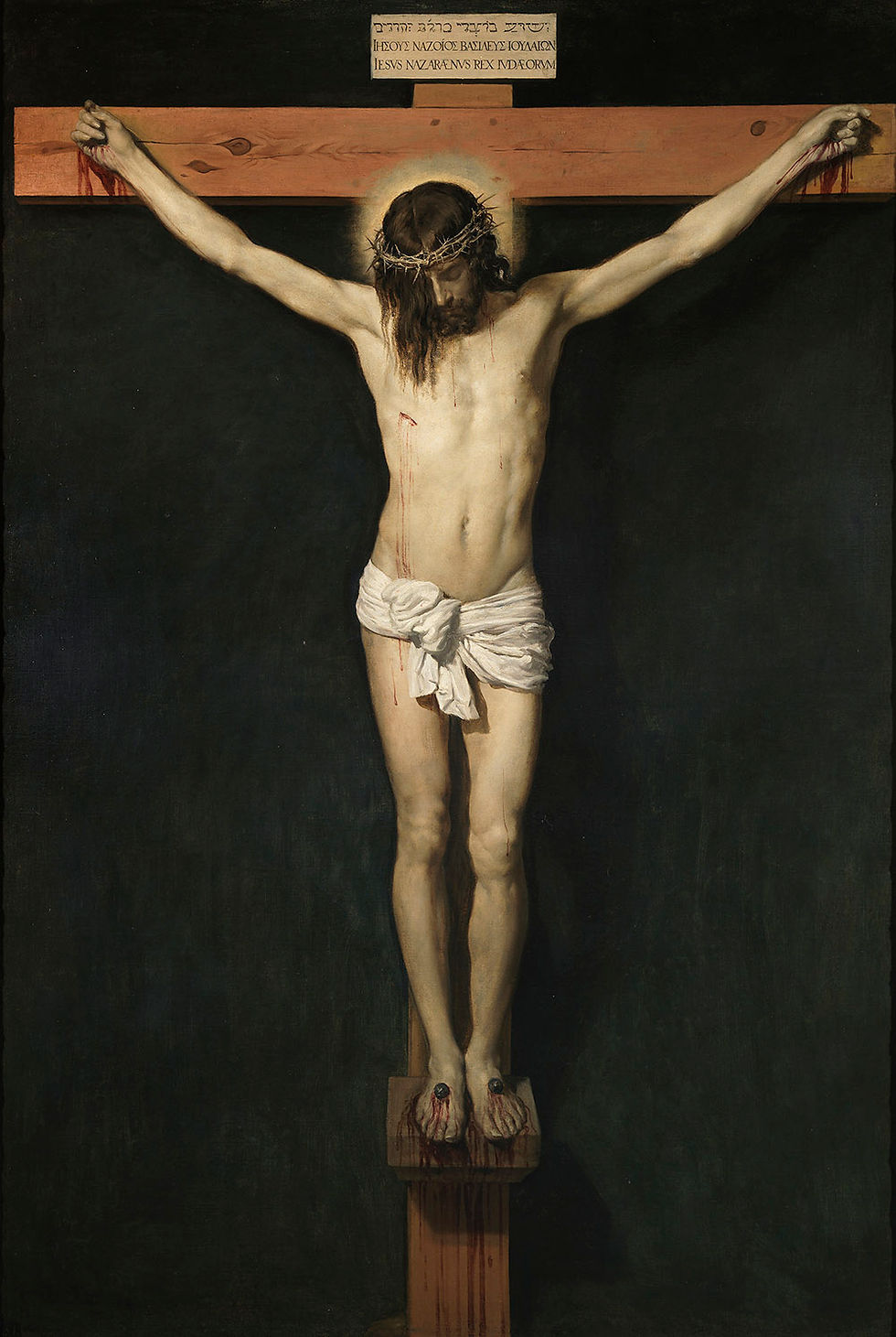 A common depiction of Jesus' crucifixion.