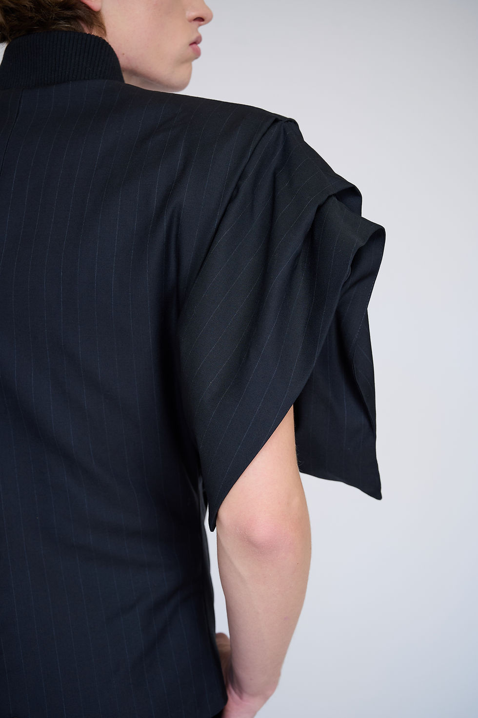 Thumbnail: Geometric Suit Blazer with Asymmetric Buttoning