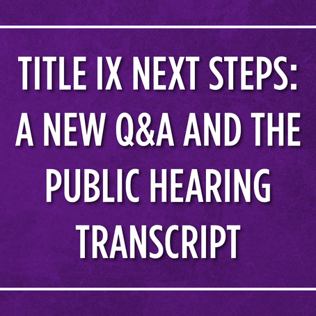 OCR RELEASES RESOURCES ON TITLE IX