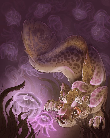 Mer Leopard illustration